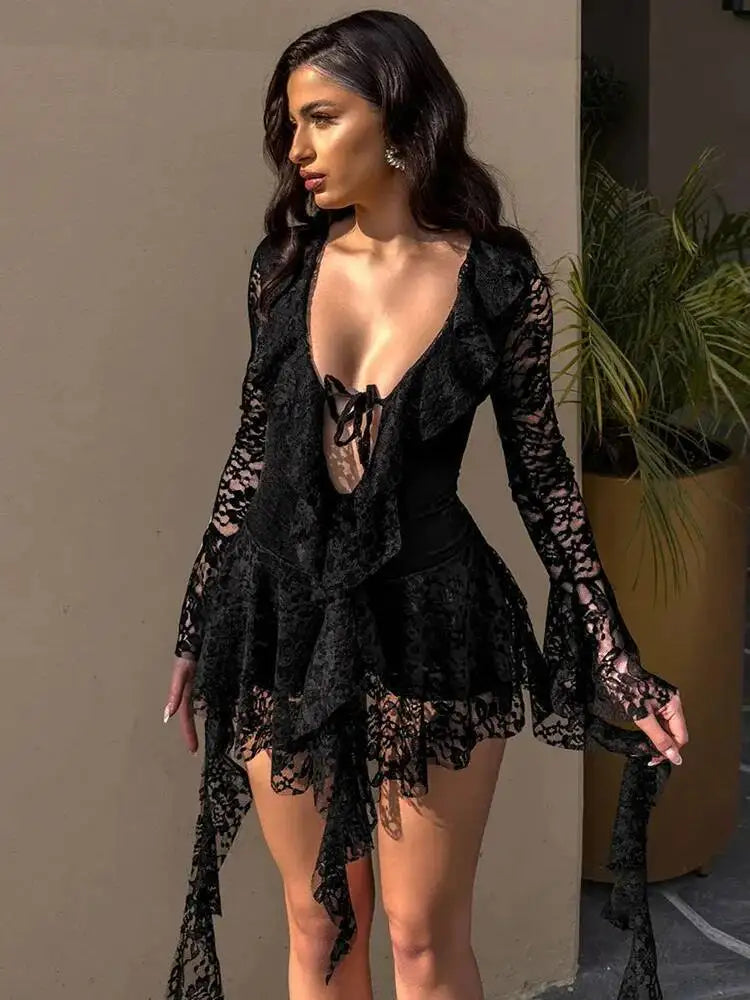 JULISSA MO Sexy Deep V-neck