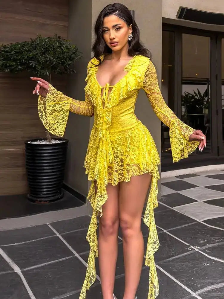 JULISSA MO Sexy Deep V-neck